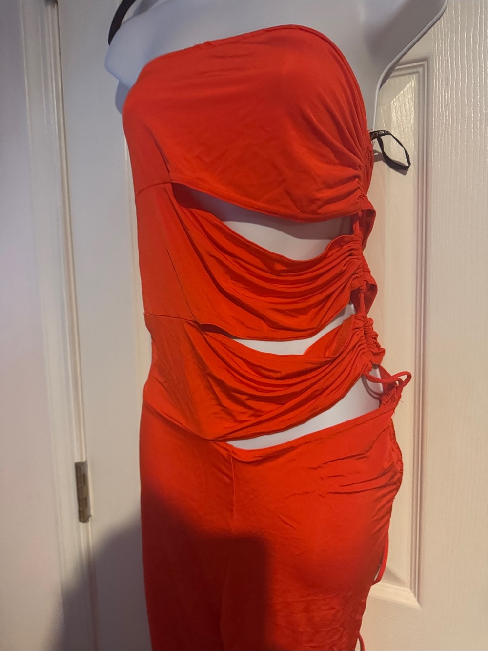 Strapless cut out jumpsuit Dress